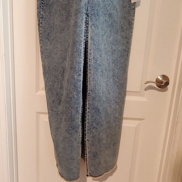 Nichole Lynel High Neck Cutout Denim Maxi Dress - Picture 5 of 12